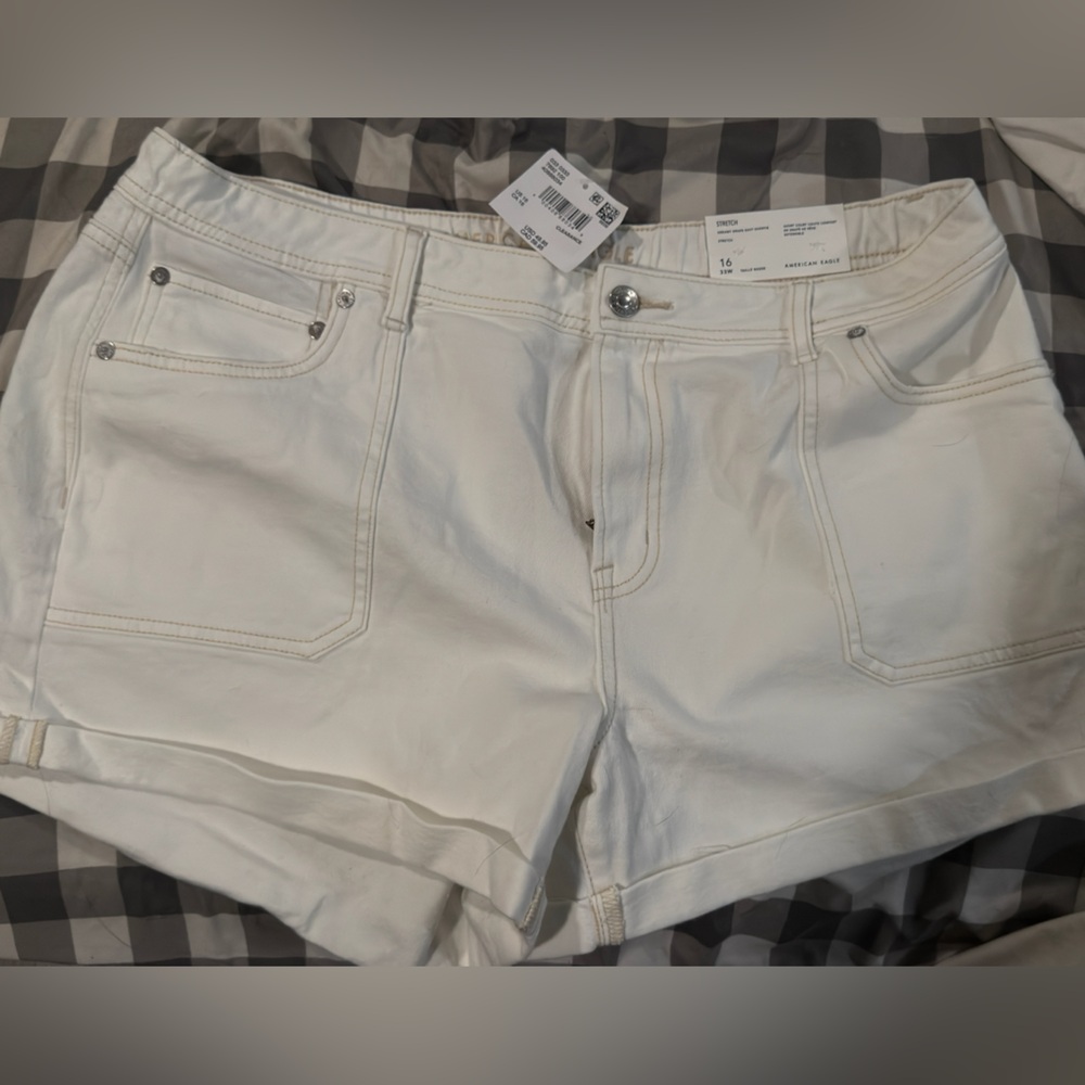 American Eagle Outfitters White Jean Shorts